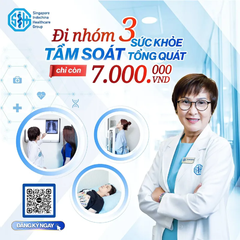 ĐI NHÓM 3 TẦM SOÁT SỨC KHỎE CHỈ CÒN 7 TRIỆU ĐỒNG TẠI SIHG