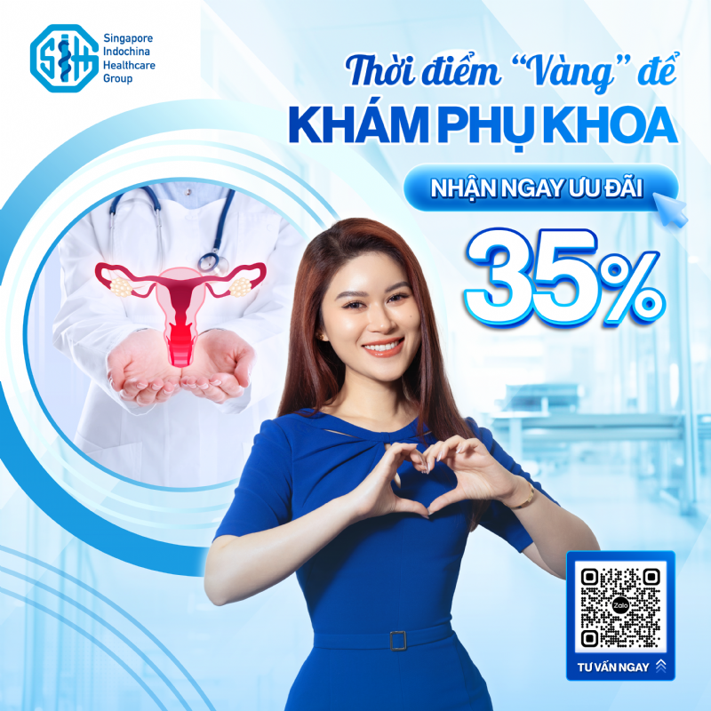 THỜI ĐIỂM VÀNG ĐỂ KHÁM PHỤ KHOA  NHẬN NGAY ƯU ĐÃI 35%