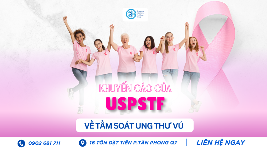 KHUYẾN CÁO CỦA USPSTF (HOA KỲ) VỀ TẦM SOÁT UNG THƯ VÚ